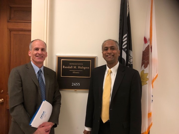 Dr. Eric Olson and Dr. Kannan Ramar on Capitol Hill