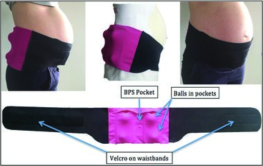 prenabelt positional therapy device pregnant belly