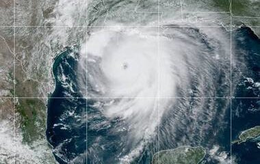 Hurricane Laura satellite photo