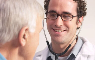 Doctor visit with a patient