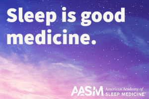 sleep is good medicine