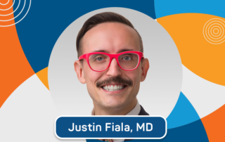 An advertisement for an AASM Webinar hosted by Justin Fiala, MD.