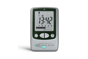 The Alpha-Stim AID device.