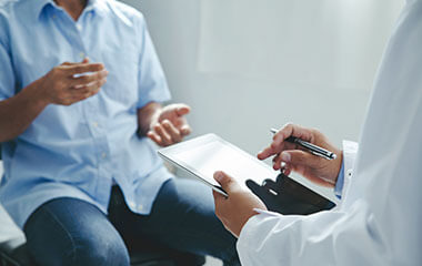 patient and doctor