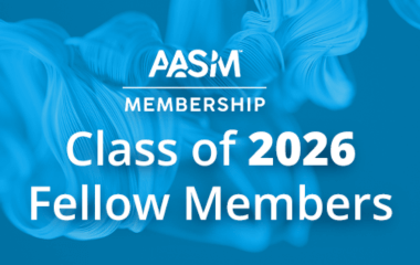 AASM Membership graphic announcing Class of 2026 Fellow Members.